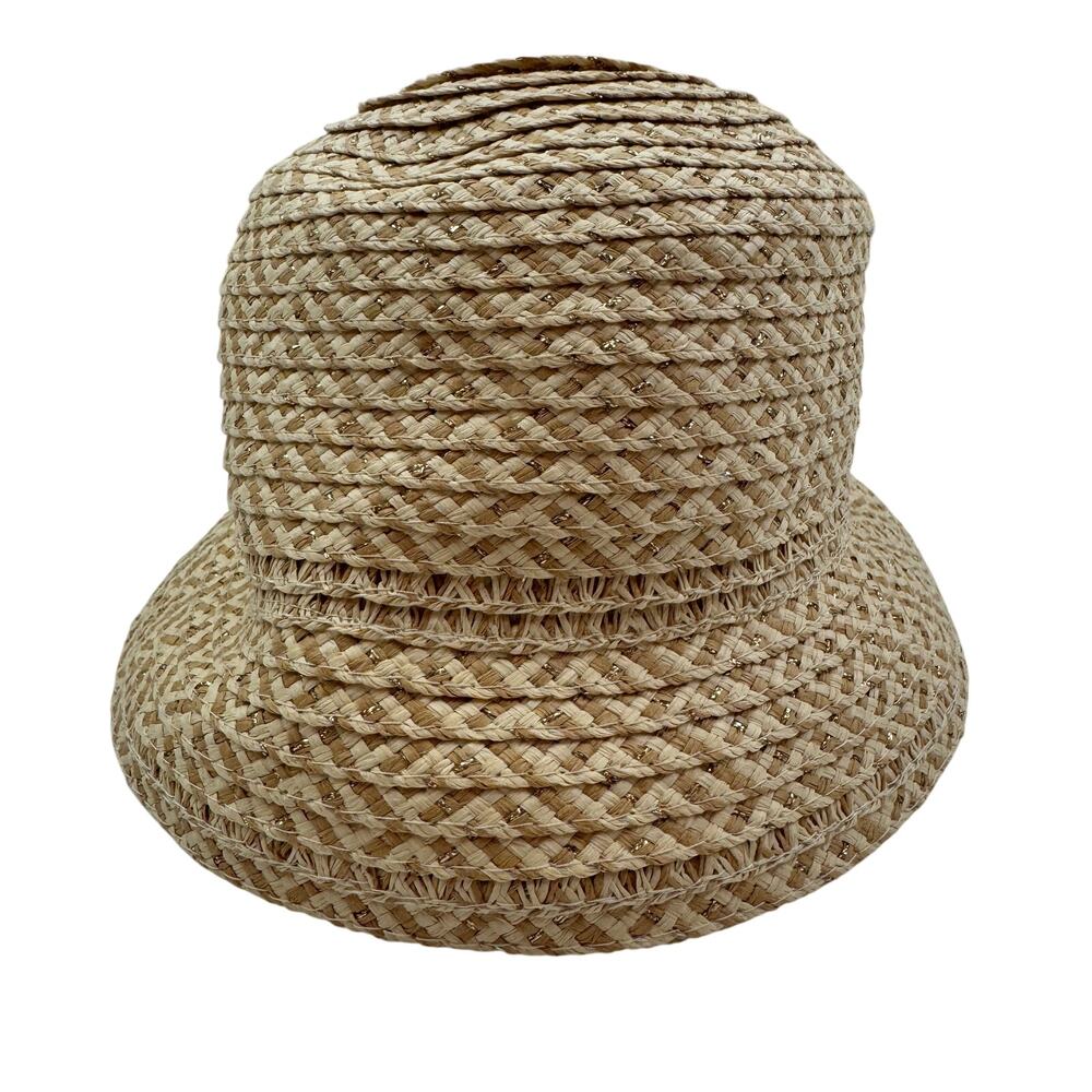 August Straw Bendable Collapsible Sun Beach Pool Vacation Resort Bucket Hat